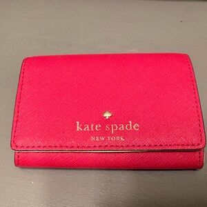 Kate spade red mini wallet